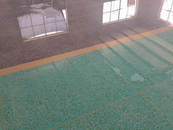 水磨石地面