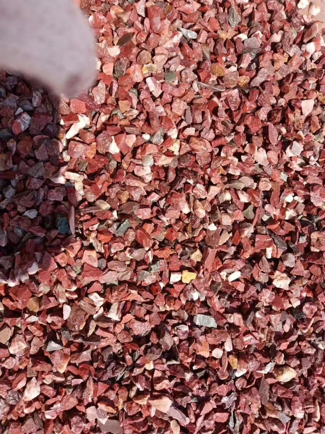 水磨石红色砾石石子
