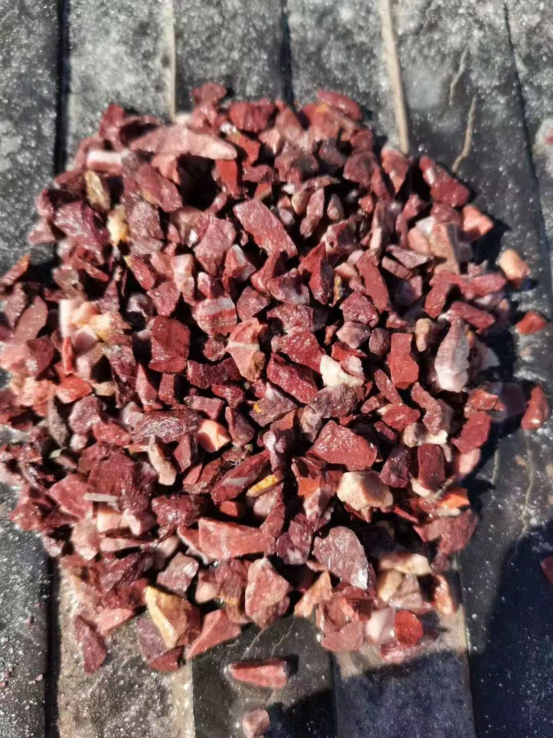 水磨石红色砾石石子