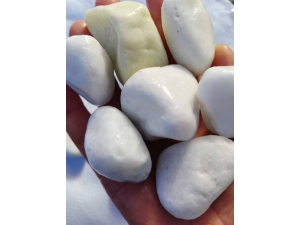 水磨石白色球石