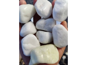 水磨石白色球石